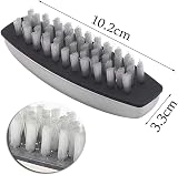 kuou Stainless Steel Nail Brush 2Pcs Hard Bristle Fingernail Clean Brush view 3