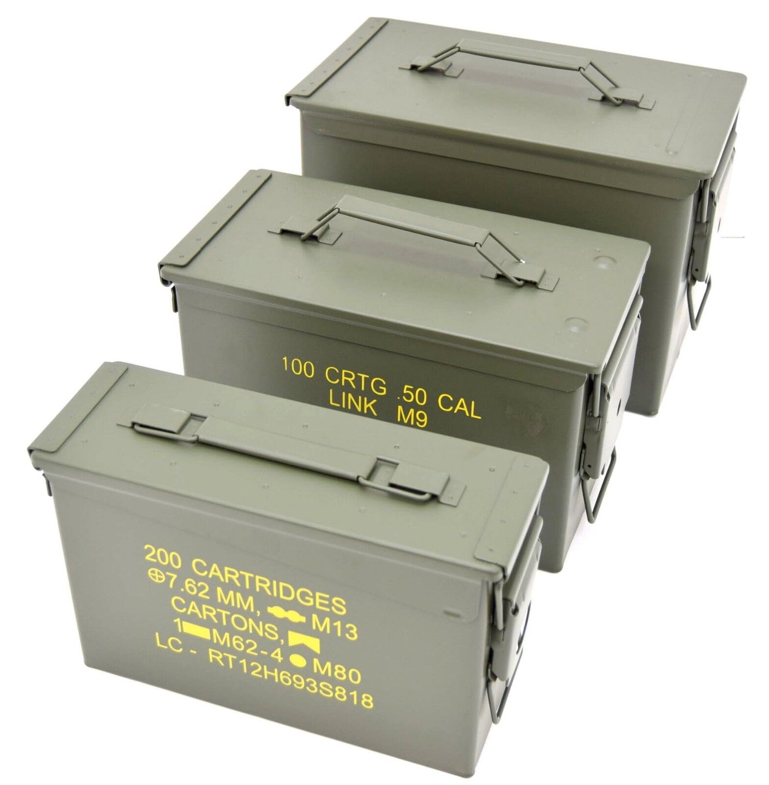 Nato US Army Metal Ammo/Tool Box- 3 Sizes (Medium)