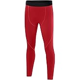 Blueleaf Boys Thermal Compression Pants - Youth Fleece Lined Athletic Leggings Kids Base Layer Tights Cold Weather Gear
