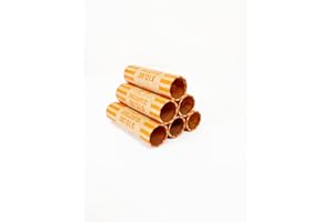 BEAM TECHNOLOGY Beam Coin Wrappers Preformed, 112 Quarters, Heavyweight, Durable, Crimped Bottom, Color Coded, ABA Standard, Coin Roll Wrapper (Quarters, 112)