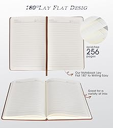 Biuwory Lined Journal Notebook for Women Men,256