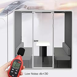 Soundproof Office Pod Booth, Quiet Meeting Pod with