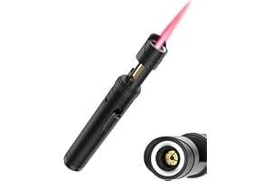 Semlos Butane Torch Lighter, Mini Blow Torch- 360° All-Direction Use, Adjustable Continuous Jet Flame, Torch Lighter with Bot