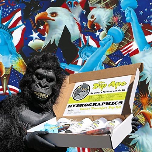 Dip Ape Liberty Eagle Us Flag Patriotic Hydrographic Water Transfer Hydro Dip Dipping Kit