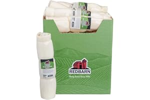 Redbarn Pet Products All-Natural Large Beef Cheek Rolls for Dogs, Uncoated - Single Ingredient Grain-Free Chew Naturally Rich
