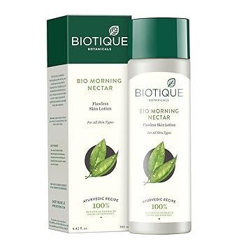Biotique Bio Morning Nectar Flawless Skin Lotion for All Skin Types, 190ml