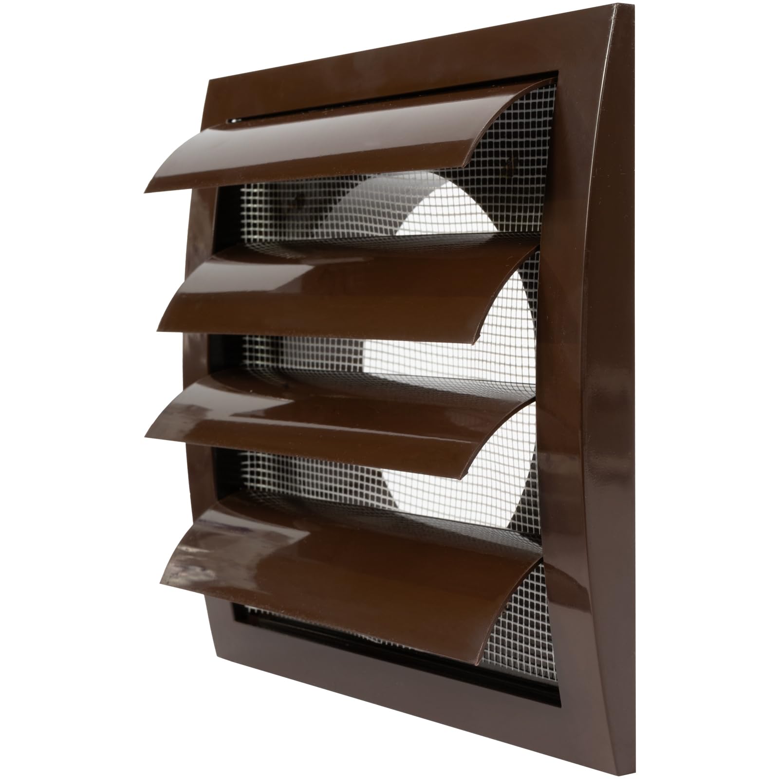 Repa Market 5 Inch (125 mm) Brown Duct Cover for Wall or Ceiling/ABS Plastic Air Grille with Flaps and Insect Screen/Tumble Dryer Vent Covers/Intake & Exhaust Extractor Fan Vent Cover — image 1