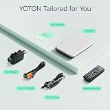 YOTON 12.5in Portable DVD Player with 10.5in Swivel Screen White view 12