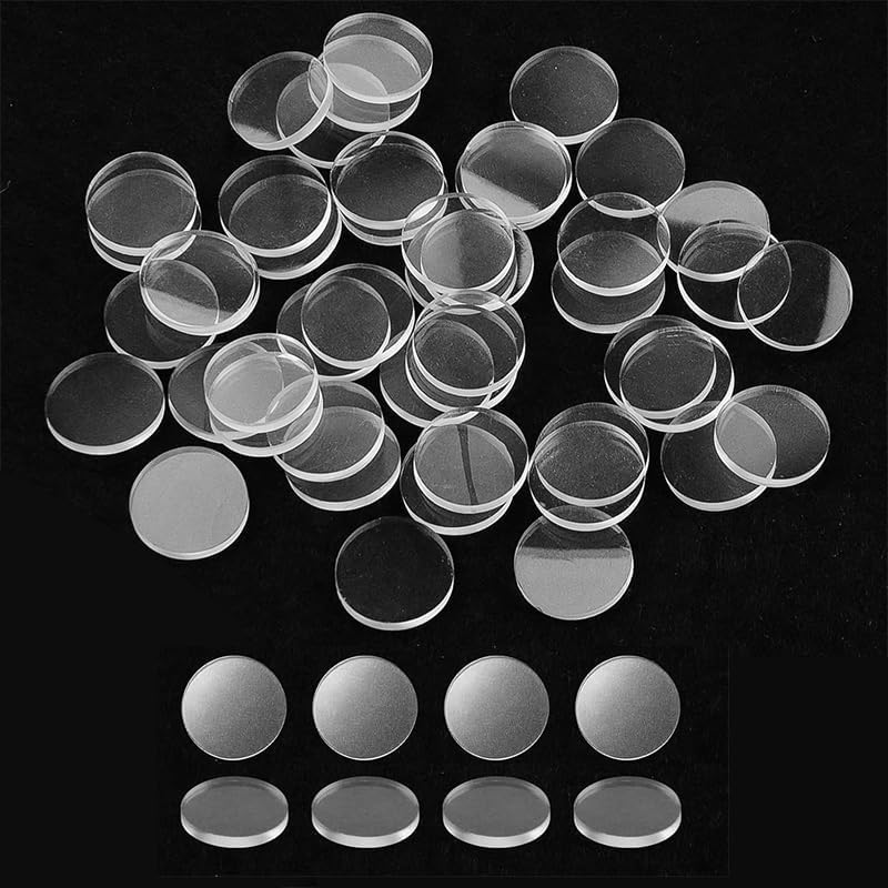 Photo 1 of 100PCS Anti Slip Clear Rubber Glass Table Top Bumpers – 2mm Thick Round Silicone Furniture Pads for Tables, Photo Frames, Furniture, Kitchen Cabinets