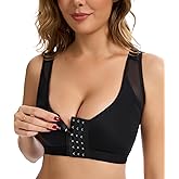 JOYSHAPER Bra for Women Front Closure Post Surgery Bras Mastectomy Surgical Support Wireless Full Coverage Bra