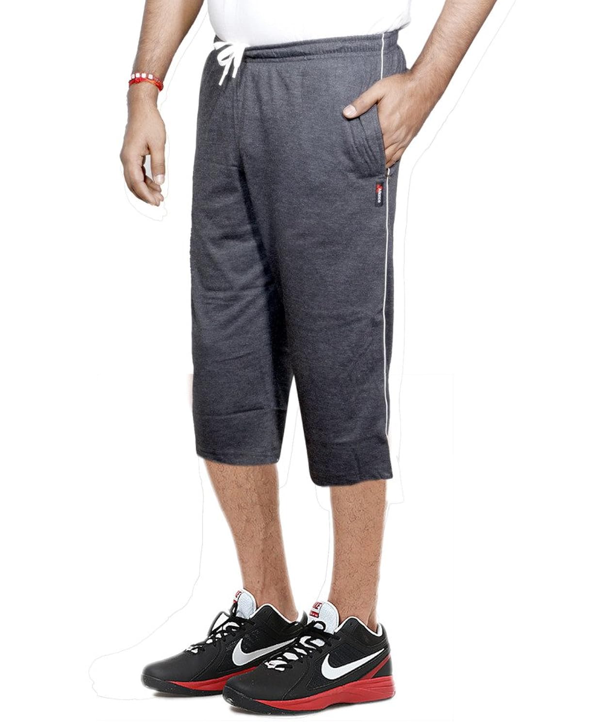 indistar men's regular fit nightwear/ capri