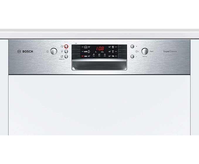 Bosch Serie 4 SMI46IS04E teilintegrierter Geschirrspüler - 60 cm, Edelstahl, A+++