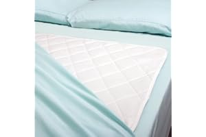 DMI Waterproof Sheet to be Used as a Bed Pad,Bed Liner,Mattress Protector,Pee Pad,FSA and HSA Eligible,Furniture Cover with Quilted Slide Sheet and 3 Layers of Protection,Without Straps,30 x 36