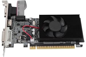 Tangxi GT610 Graphics Card, 2G DDR3 Low Profile PC Video Card with Cooling Fan, DVI VGA HDMI Interface, PCI Express X16 2.0 6