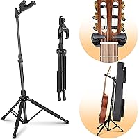 CAHAYA Iron Guitar Stand Folding Tripod Floor Guitar Stands for Acoustic Electric Classical Guitars and Bass Guitar Accessori