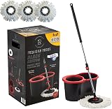 Requisite Needs Smart Spin Mop and Bucket Set Black 13 L 3 Mops view 9