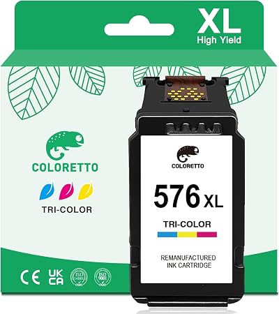 Colorett COLORETTO 576 XL Colour Ink Cartridge for Canon TS/T R printers