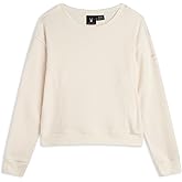 Spyder Womens Sweaters - Super Soft Terry Fleece Crewneck Pullover Sweaters for Women - Breathable Knitted Long Sleeve Top