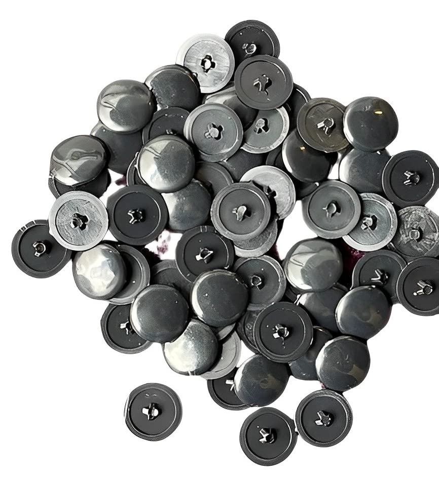 TERF® Black Press-Fit Pozi Screw Cover Cap 12mm (1/2 Inch) Diameter Push It Clip On Covers for Pozidriv Head Most of Ø 6g - 8g (3.5mm - 4mm) Screw Size - Pack of 100
