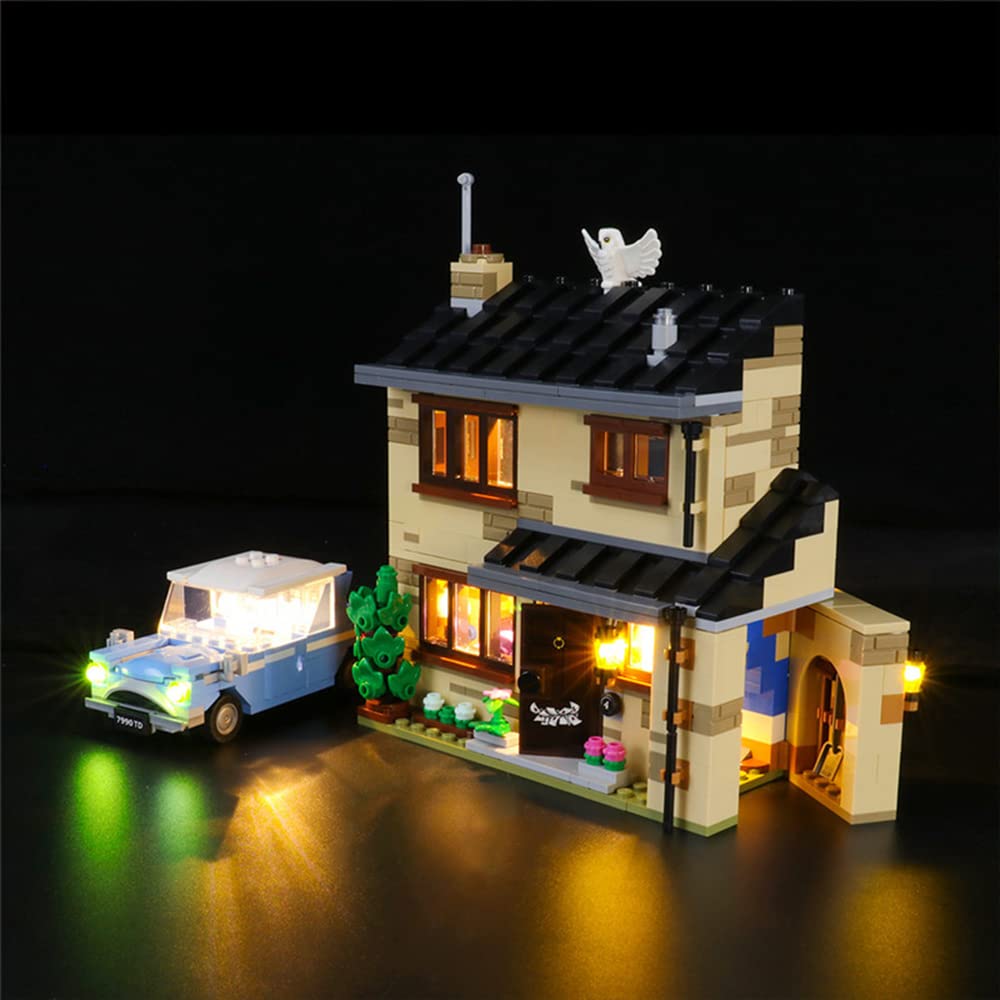 GEAMENT LED Light Kit Compatible with LEGO Harry Potter 4 Privet Drive - Lighting Set for Harry Potter 75968 Model (Building Set Not Included)