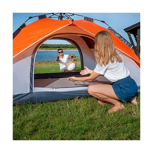 Moon Lence Pop Up Tent Family Camping Tent 4 Person Tent Portable Instant Tent Automatic Tent Waterproof Windproof For P And R Outdoor World