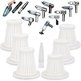 Filters Replacement Compatible with Saker, Sakerplus, Fanisic, Ekbas, Seyicot, PeroBuno, XCOOL, HRYCF, Yomile, Piwosa, Houscly Handheld Vacuum Cleaner(6 PCS)