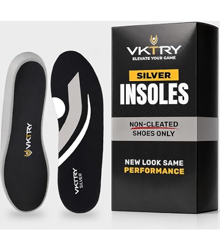 Amazon.com: VKTRY Gold Sport Insoles for Cleated Shoes - Carbon