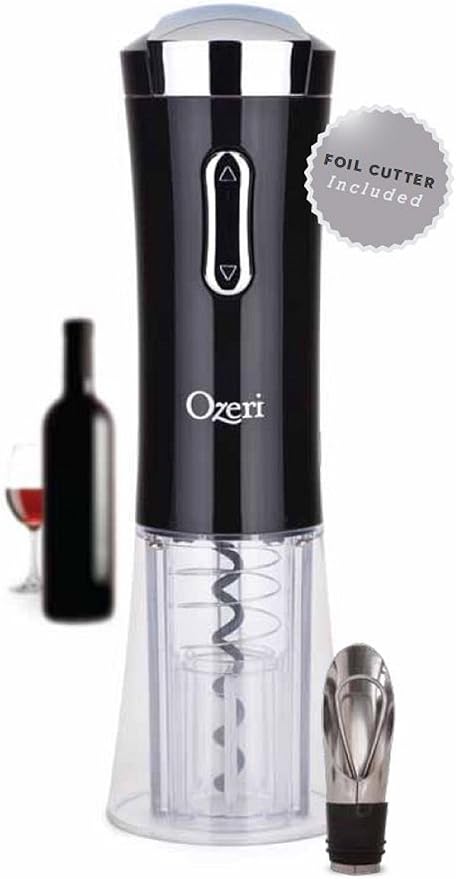 Best Electric Wine Opener 2021 Amazon.com: Ozeri Nouveaux II Electric Wine Opener in Black, with 