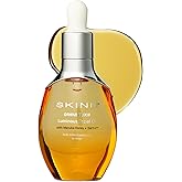 SKINN Anti-Aging Luminous Face Oil for Sensitive Dry & Mature Skin - Lightweight, Non-Greasy Facial Oil Reduces Fine Lines & Wrinkles - Manuka Honey & Vitamin C - Moisturizing Oil for Deep Hydration