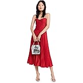 Amur Womens Cherry Drop Waist Midi Dress