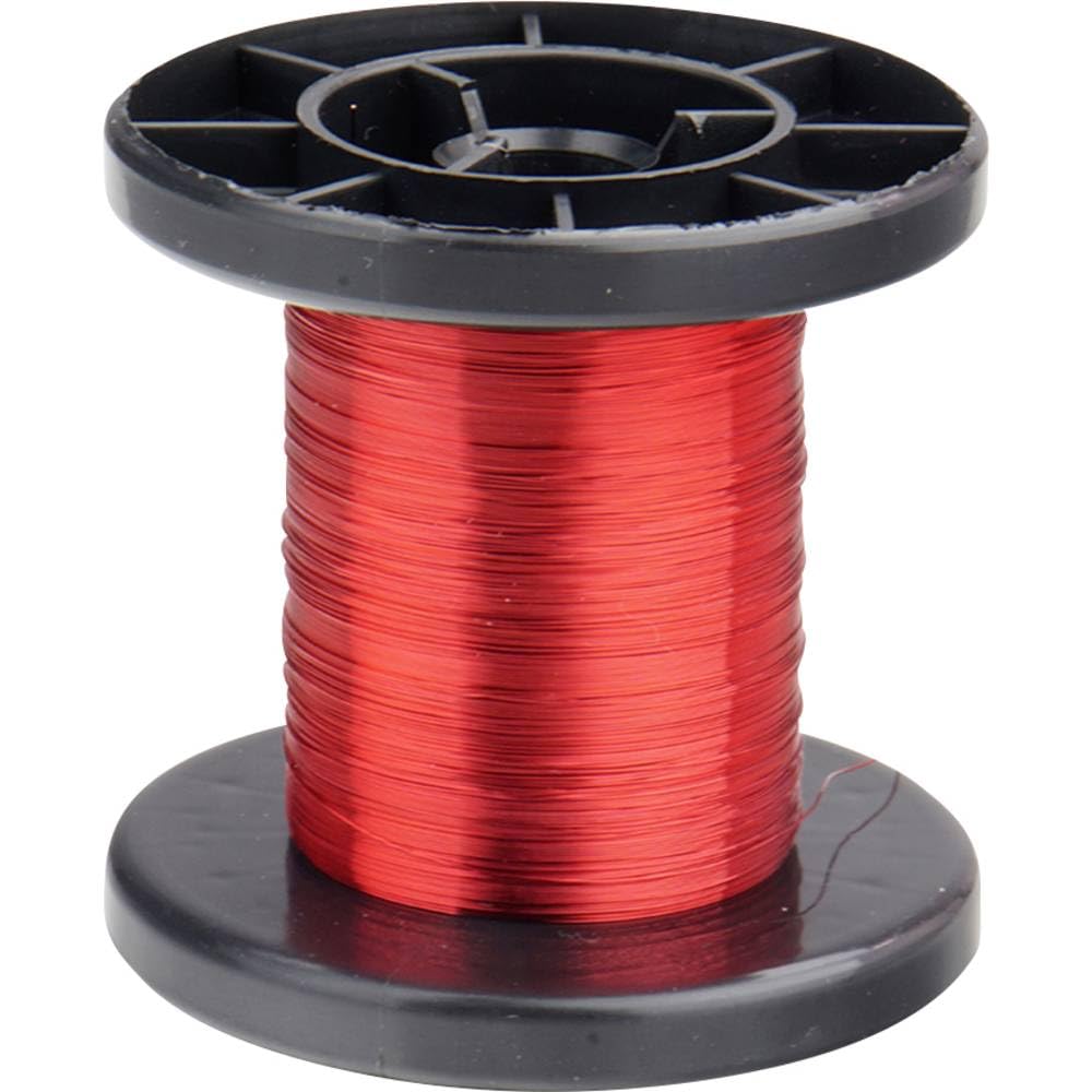 Donau Elektronik Copper enameled wire 0,15mm 100m red