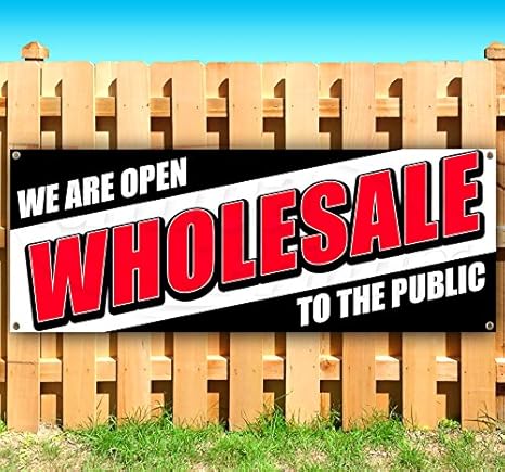 Amazon Com Wholesale To The Public 13 Oz Heavy Duty Vinyl Banner