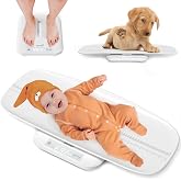 GROWNSY Digital Baby Scale &amp; Pet Scale Up to 330 lbs, White | Accurate Weighing, 330 lb Capacity, Hold Function, 27" Height Measurement, LED Display, 5 Weighing Units