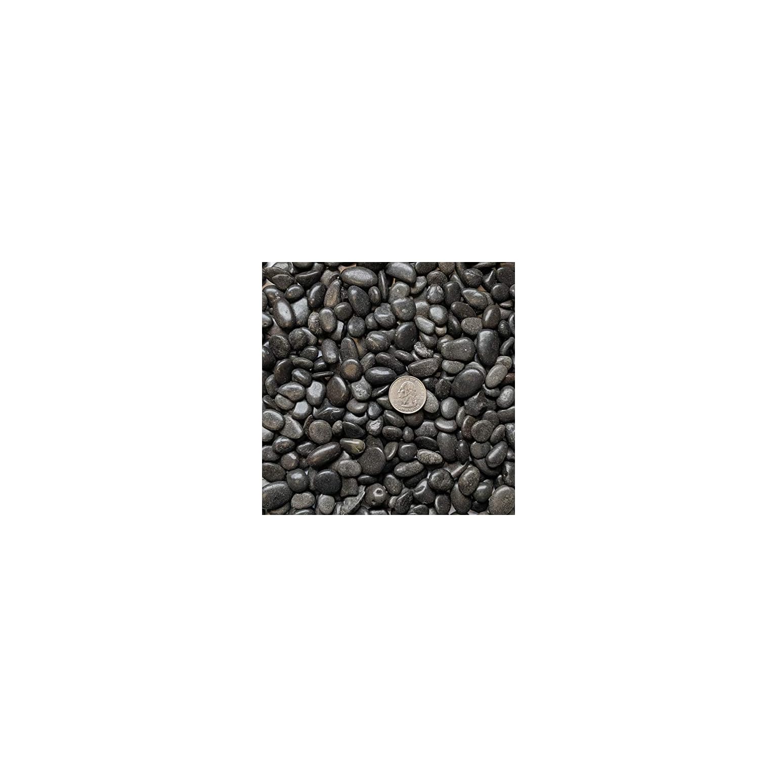 Midwest Hearth Natural Decorative Polished Black Pebbles 3