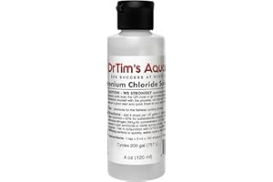 DRTIM'S AQUATICS DrTim’s Aquatics Ammonium Chloride Solution – 4 oz – for Fishless Cycling in Freshwater & Saltwater Aquariums – Treats 200 Gallons