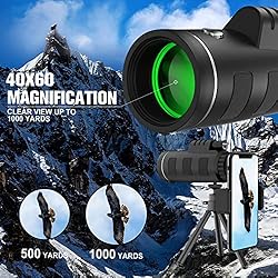 JiaSifu 40x60 High Definition Monocular Telescope