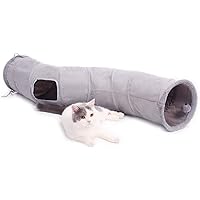PAWZ Road Cat Tunnel Collapsible S Shape Cat Play Tube 10.5 Inches in Diameter