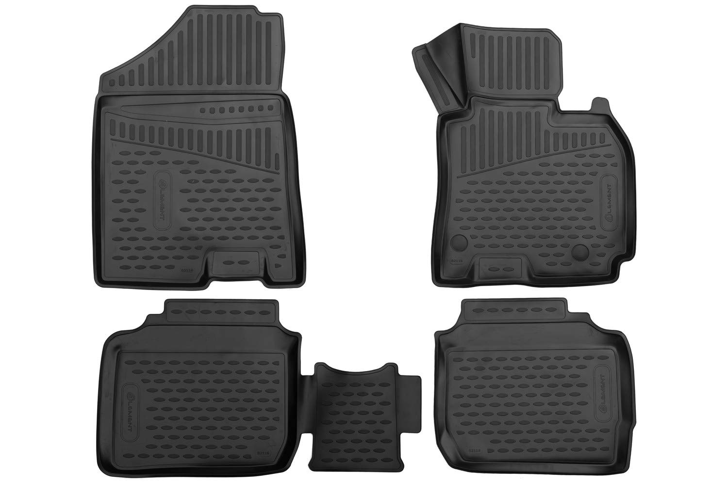 Element Tailored Custom Fit 3D Rubber Floor Mats for KIA Cerato, 2013-2018, Saloon
