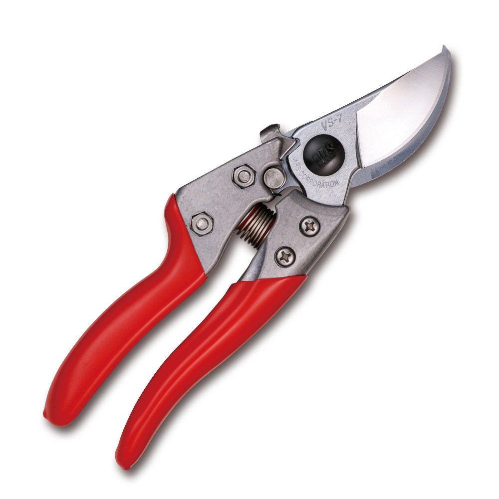 ARS 7-Inch Secateurs | Heavy Duty | Single Handed Secateurs with Single Hand Locking, Grip for Safety, Garden Scissors that are Lightweight & Ergonomic