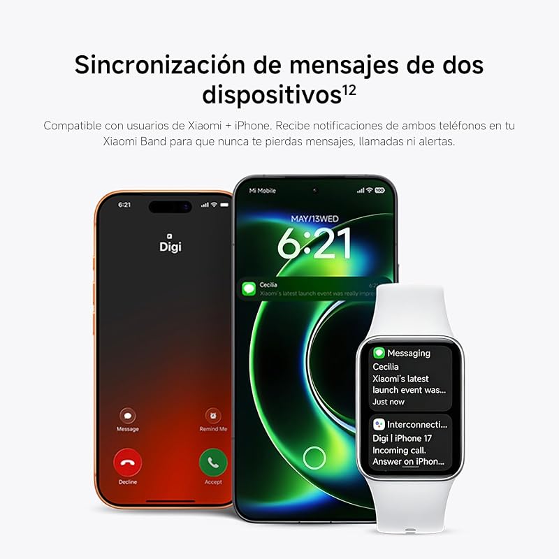 Smart Band 10 Pro, rastreador de fitness em estilo relógio unissex, ecrã AMOLED de 1,74", algoritmo de sono melhorado, 21 dias de bateria, Android e iOS, 150+ modos, GNSS, 5ATM, preto