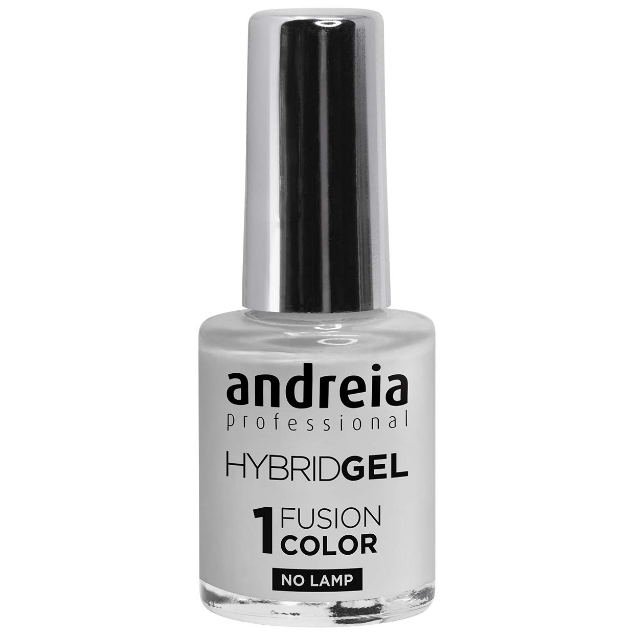 Andreia Professional Hybrid Gel Nail Polish - 2 Steps and No Lamp Required Long Lasting and Easy Removal - Fusion Colour H5 Grey