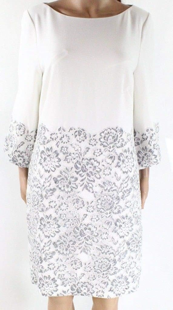 ralph lauren crepe overlay dress