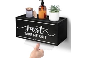 COZYYROME Solid Wood Paper Towel Dispenser Wall Mounted,Folded Paper Towel Holder with Lid Countertop,Commercial C-Fold, Z-Fold, Trifold Hand Folded Paper Towel Holder Dispenser for Bathroom,Kitchen(Black)