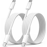 USB C to USB C Cable 3FT 2 Pack,USBC Nylon 60W iPhone 18 17 Charger Cord | Braided USBC to USBC Cable, Type C Charger Fast Charging for iPhone Duo 18 17 16 15 Pro Plus Pro Max/iPad Pro/Air