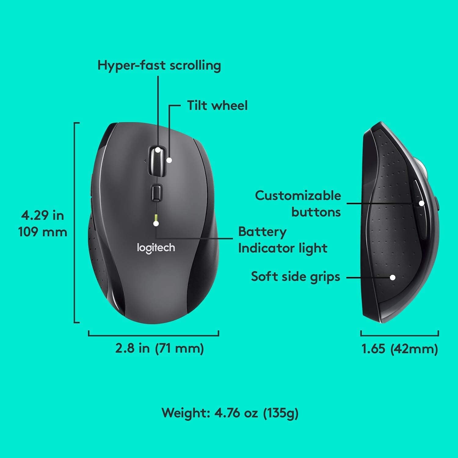 Logitech MK570 Wireless Wave Keyboard and Mouse Combo: Computers & Accessories