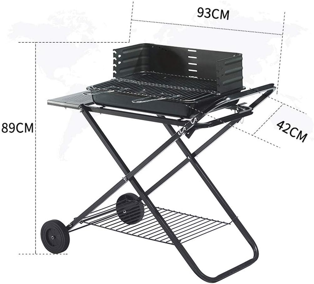 review ZJJ& BBQ Folding Barbecue Grill Car Portable Mobile Grill Outdoor Grill