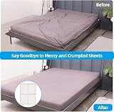 AUAUY Bed Sheet Clips 4 PCS Adjustable Straps for Mattress Fastening view 6