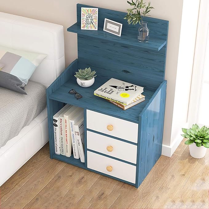 KISlink Estante de mesita de Noche para Dormitorio, Mesa Auxiliar