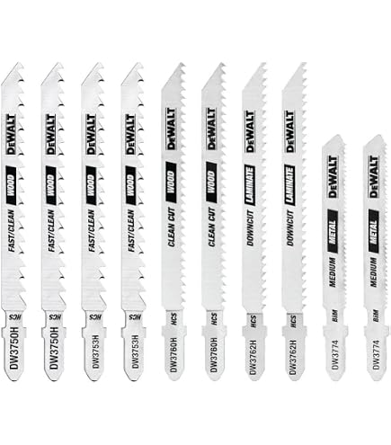 DEWALT DW3728-5 Jig Saw Blades – 5-Pack U-Shank Blades With 32 TPI For Fine Cuts