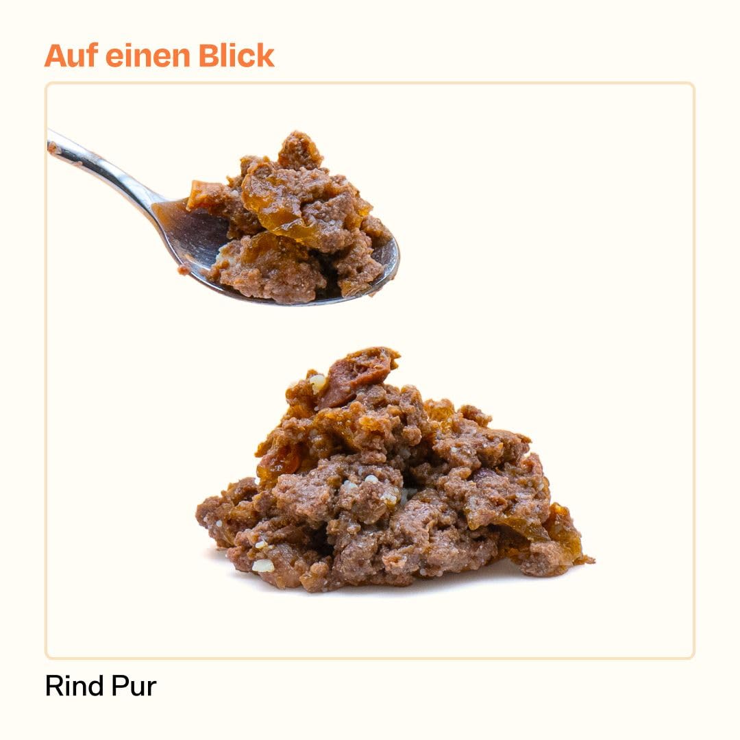 The Better Cat - Getreidefreies Nassfutter mit extra hohem Fleischanteil - Premium Katzenfutter ohne Getreide und ohne Zucker mit Präbiotika (Rind) 12x85g 3